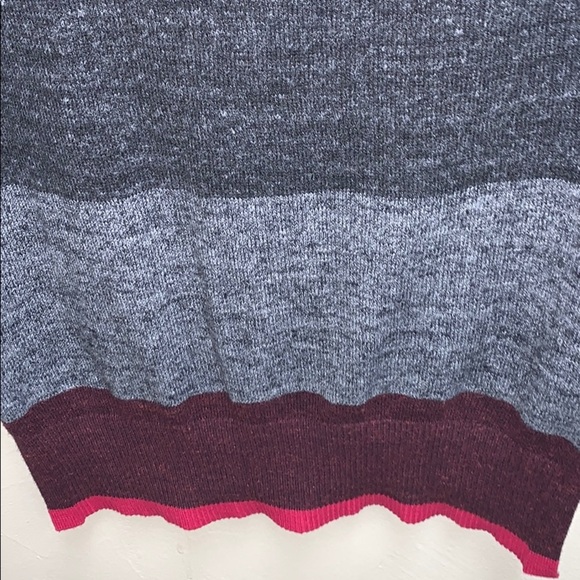 GAP Stripe button Snap Turtleneck long sweater S - Picture 3 of 8